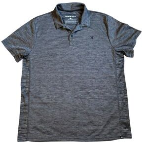Hurley Men’s Polo Gray Large casual